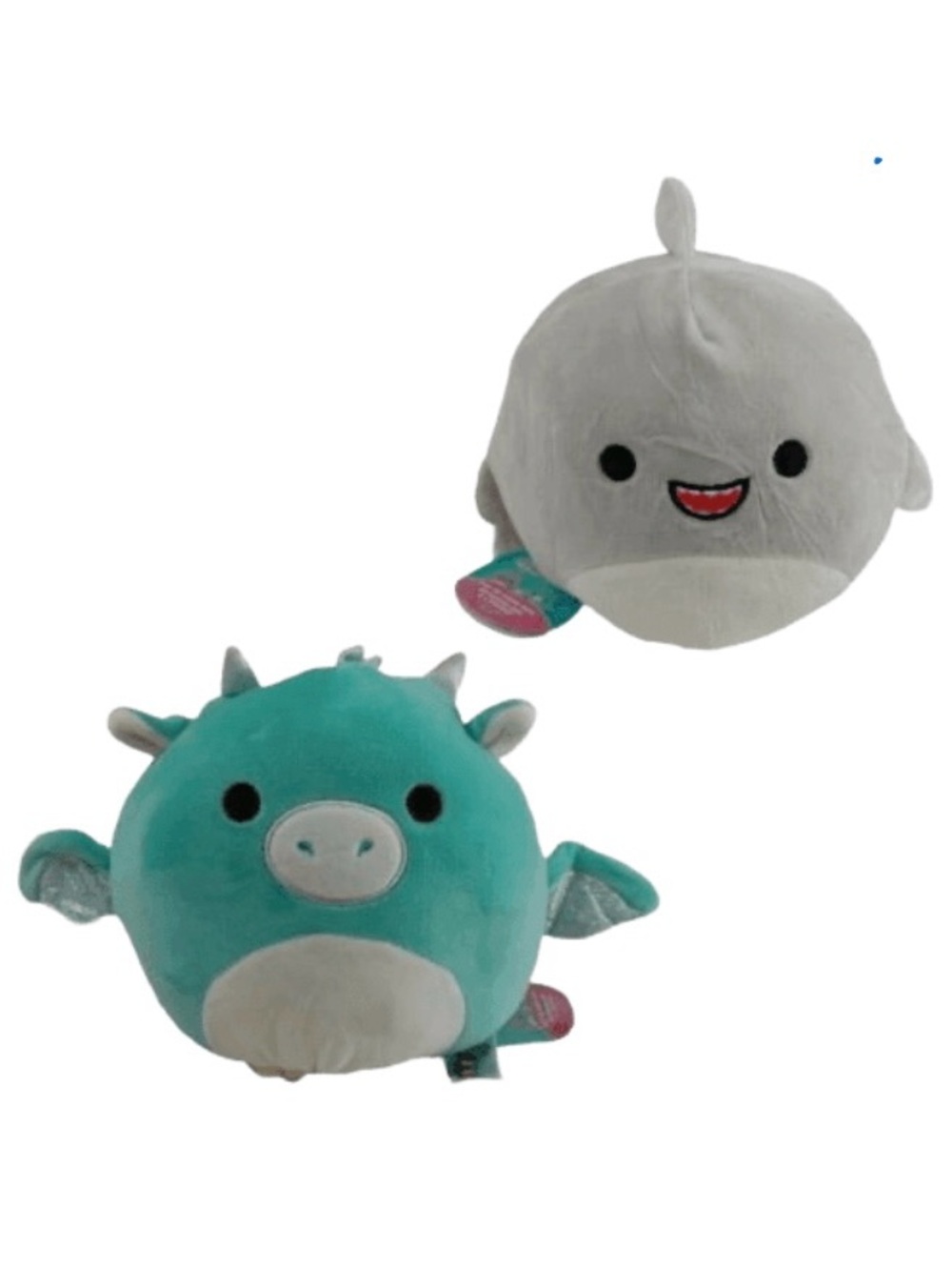 SQUISHMALLOW Flipamallow Miles The Dragon & Gordon The Shark Reversible
